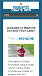 Mobile Screenshot of highlineschoolsfoundation.org